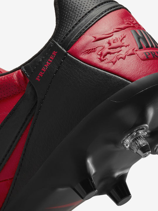 Nike Premier 3 Anti-Clog Fußballschuhe mit Stollen Rot
