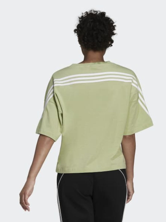 Adidas Future Icons 3-Stripes Γυναικείο Αθλητικό T-shirt Magic Lime