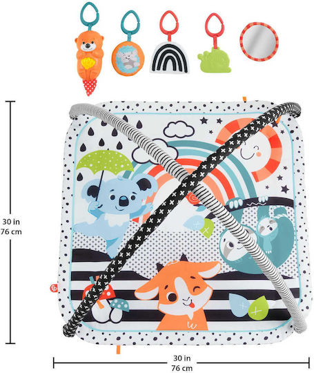 Fisher Price Gym Platform Refresh Activity Gym with Music for Newborns