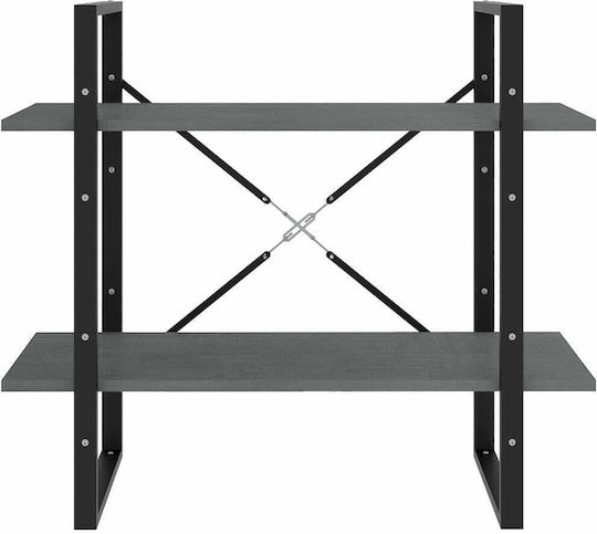 Библиотека Черно - Сиво 80x30x70см