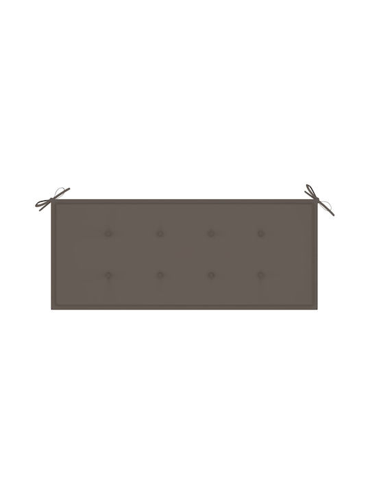 Bench Outdoor Bamboo with Pillows 118x38x45cm
