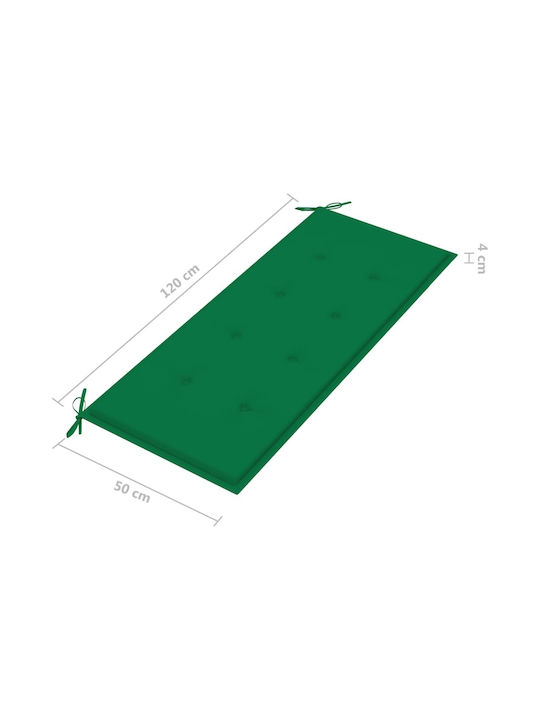 Bench Outdoor Bamboo with Pillows 118x38x45cm