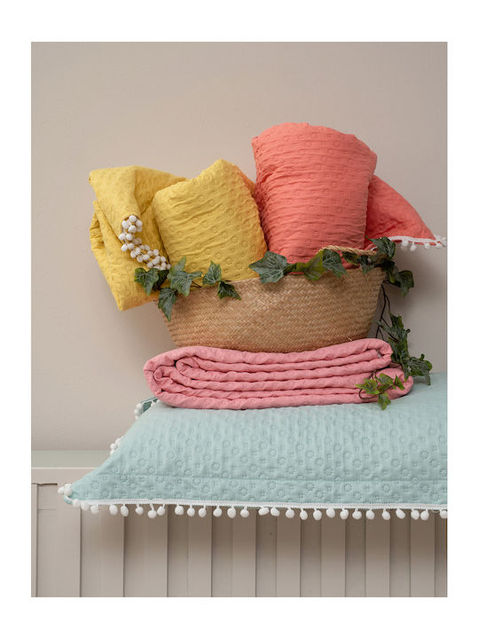 Palamaiki Juniper Coverlet Single Microfiber Yellow 160x240cm