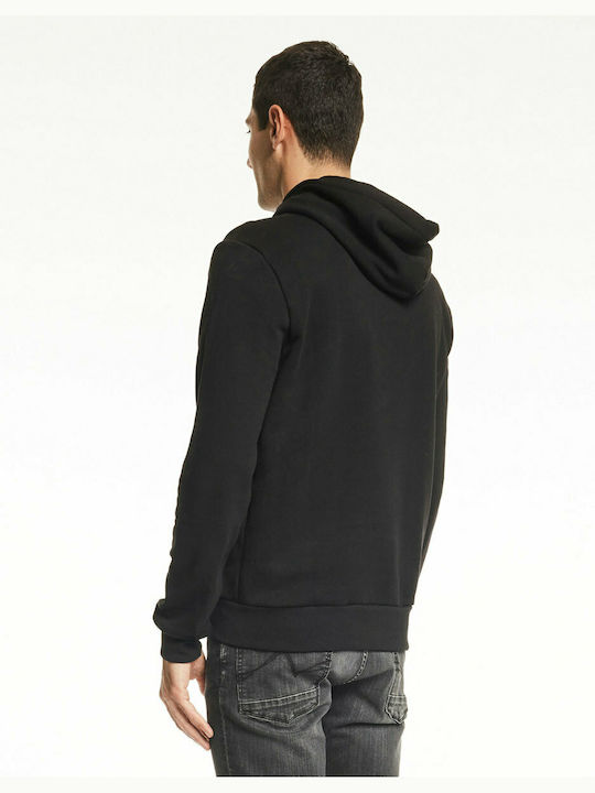 Gaudi Men's Sweatshirt with Hood Black