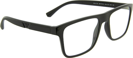 Emporio Armani Мъжки Пластмасов Рамка за Очила с Clip On Черен EA4115 50171W