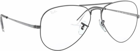 Ray Ban Aviator Metal Eyeglass Frame Silver RB6489 2502