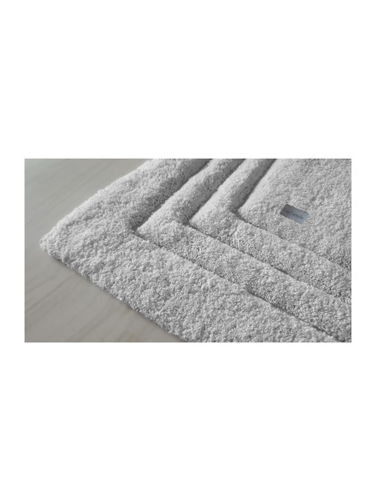 Guy Laroche Badematte Baumwolle Rechteckig Linea 1127091221017 Smoke 55x85cm