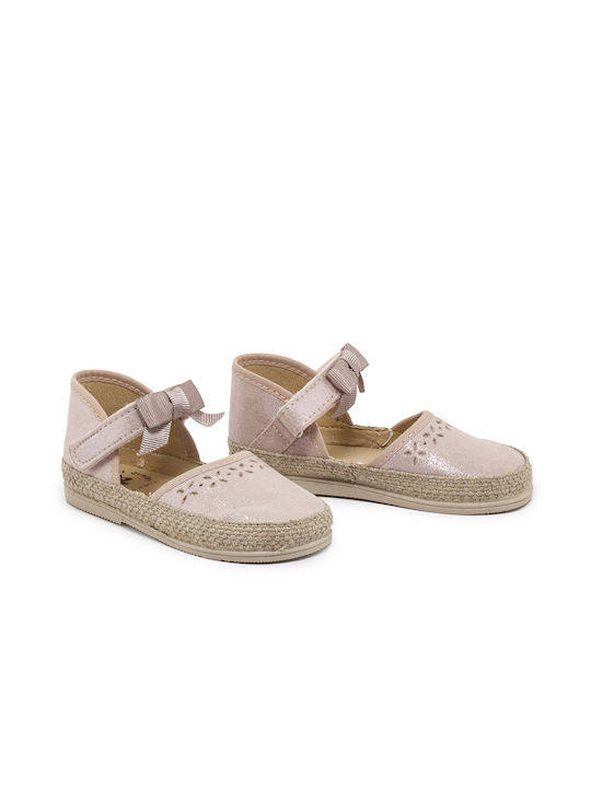 Vulladi Παιδικές Espadrilles mit Bügel- und Schleifenverschluss Rosa