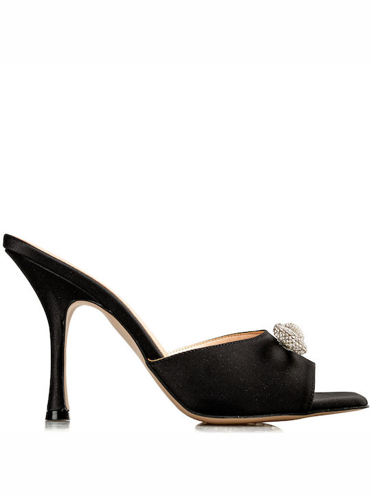 Envie Shoes Mules mit Dünn Hoch Absatz in Schwarz Farbe