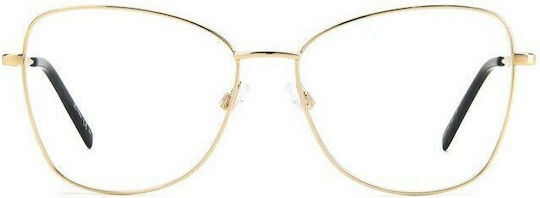 Missoni Rame Ochelari Metalice Pentru Femei Fluture Aurii MMI 0102 J5G