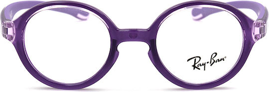 Ray Ban Children's Plastic Eyeglass Frame Purple RB9075V 3880