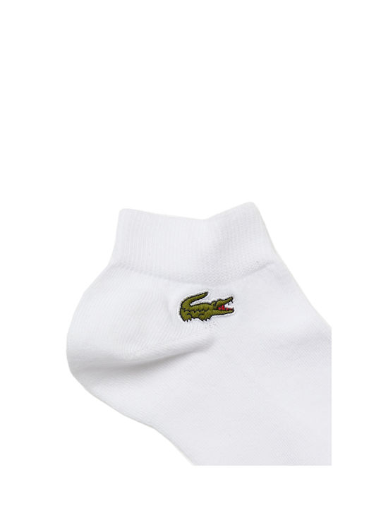 Lacoste Ανδρικές Μονόχρωμες Κάλτσες Λευκές 3Pack
