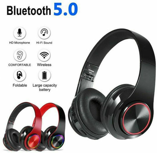 B39 Wireless / Wired On Ear Headphones Red