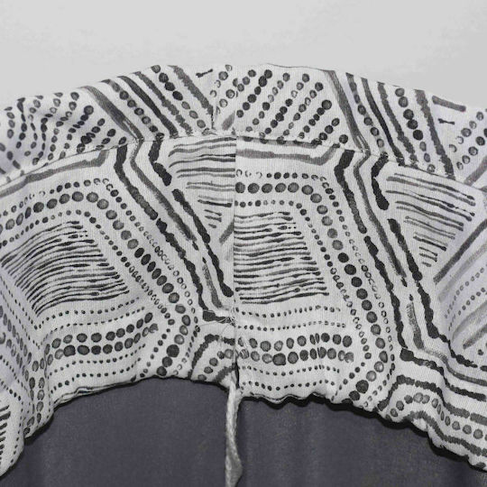 Decocraft Kinder Aufbewahrungssack Faltbar aus Stoff Geometric Gray 50x20x55cm 1Stück