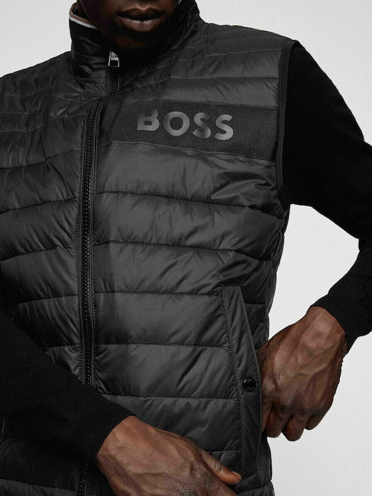 Darolan Ärmellos Jacke Puffer Wasserdicht Schwarz