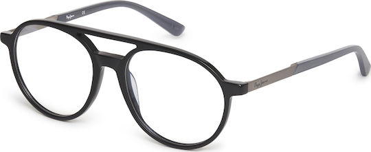 Pepe Jeans Kunststoff Brillenrahmen Schwarz PJ3366-C1