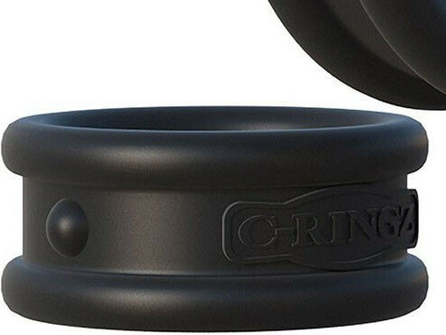 Pipedream Fantasy C-Ringz Max-Width Silicone 3.5cm Black