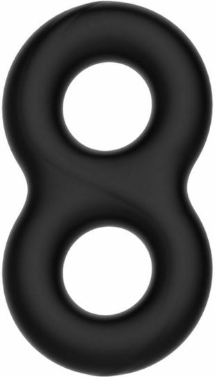 Crazy Bull Super Soft Silicone Пръстен Петел и тестиси Силикон Черен BI-210185