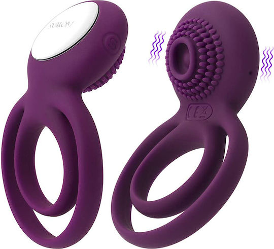 Svakom Tammy Double Vibrating Ring Vibrating Cock Ring Schwanz Violet
