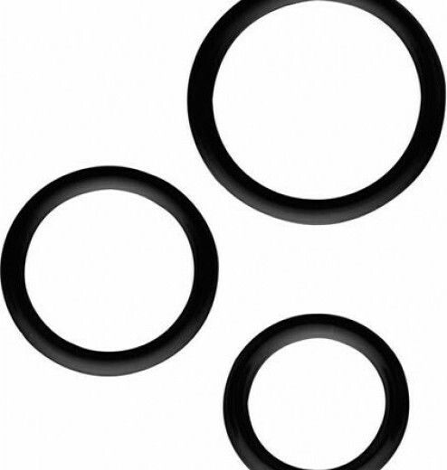 Dream Toys All Time Favorites Silicone Cockrings Black 3pcs