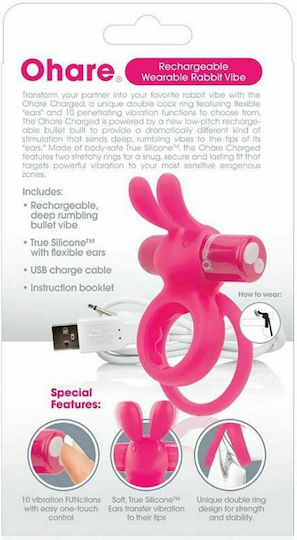 Screaming O O Hare Vibrating Penis Ring Pink