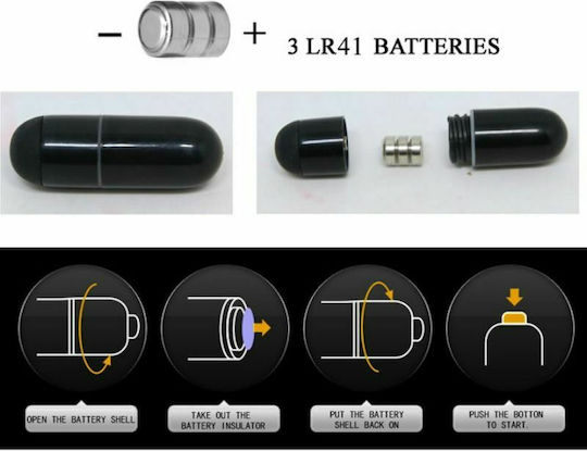 Pretty Love Silicone Vibrating Ring Black
