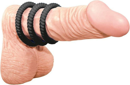 You2Toys Lust 3 Cockrings Set Комплект Пръстени Петел Черен 3бр 05042970000