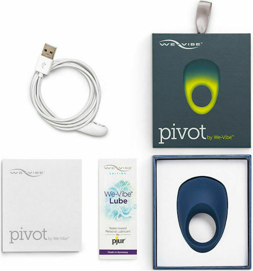 We-Vibe Pivot Rechargeable Cock Ring with App Vibrant Inel Cock Albastru 6701