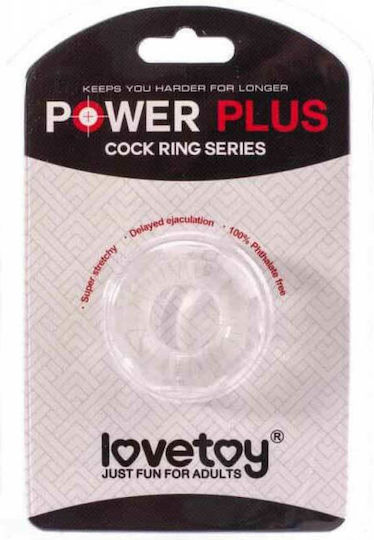 Lovetoy Power Plus Flexible Cockring Cock Ring Cock Transparent