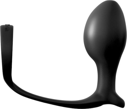 Pipedream Anal Fantasy Collection Ass-Gasm Cock Ring Advanced Plug 10cm Black