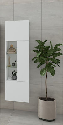 Drop Instinct Badezimmersäule Wandhängeschrank H40xB32xH140cm Weiß