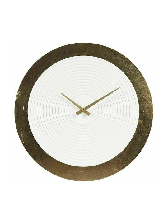 Iliadis Wanduhr Hölzernes Coffee/White Ø45cm