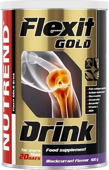 Nutrend Flexit Gold Drink Supplement for Joint & Bone Health 400gr Blackcurrant