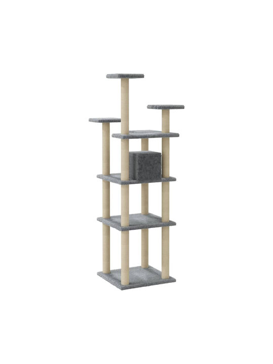 vidaXL Ονυχοδρόμιο Γατόδεντρο Γκρι 60.5x60.5x171εκ.