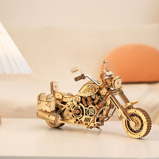 Robotime Παιχνίδι Κατασκευών Ξύλινo Cruiser Motorcycle για Παιδιά 14+ Ετών