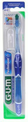 GUM Technique+ Compact 493 Οδοντόβουρτσα Medium Μπλε