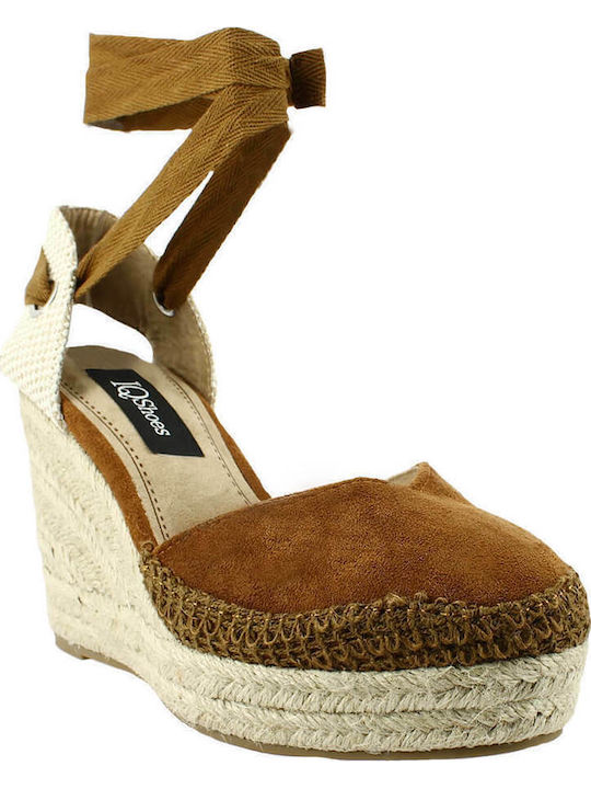 Women's Fabric Platform Espadrilles Camel