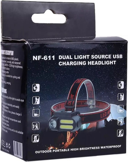 Φακός Κεφαλής LED Διπλής Λειτουργίας NF-611