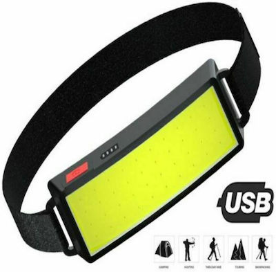 Rechargeable Headlamp LED with Maximum Brightness 800lm ΤΜ-G14 Embedded