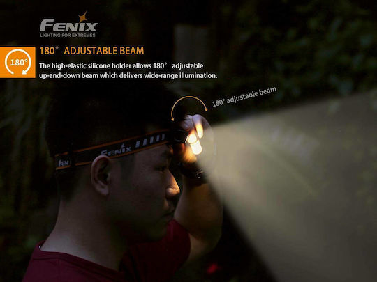 Fenix Headlamp LED IP68 with Maximum Brightness 240lm HM23 Black