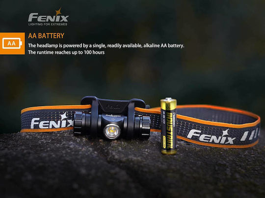 Fenix Headlamp LED IP68 with Maximum Brightness 240lm HM23 Black