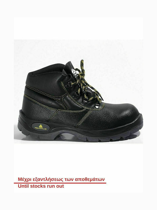 Delta Plus Jumper2 Boots Safety Black Black S1P with Certification P,SRC