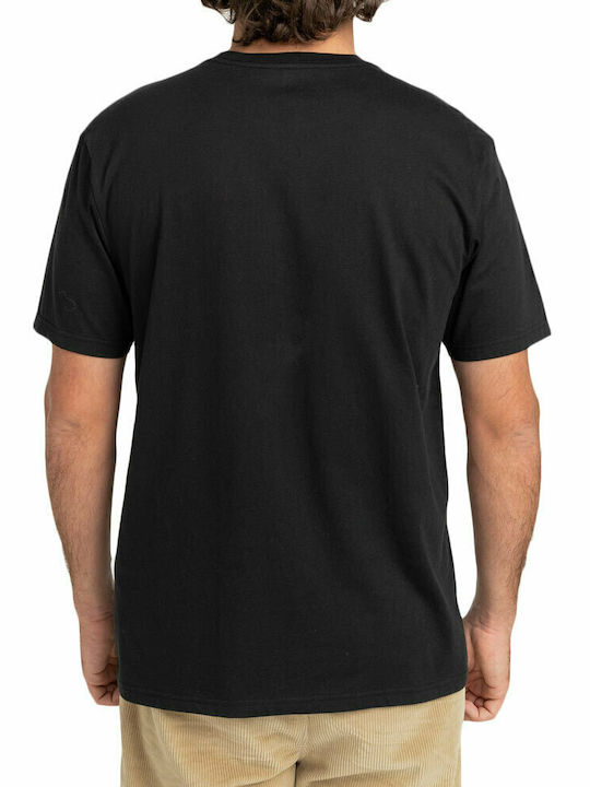 Billabong Ανδρικό T-shirt Μαύρο με Λογότυπο