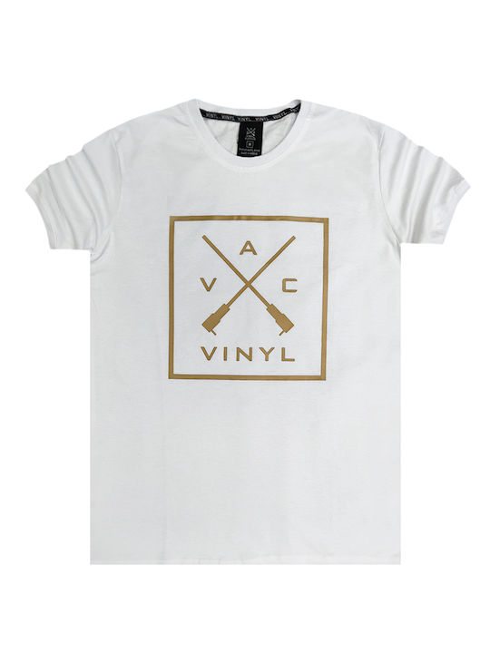 Vinyl Art Clothing Ανδρικό T-shirt Λευκό με Στάμπα