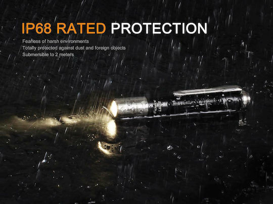 Fenix LED UV IP68 с Максимална Яркост 70лм LD02 V2.0 Черен