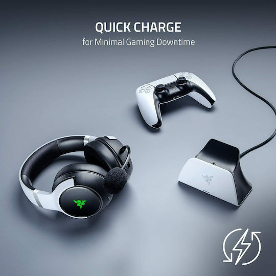 Razer Quick Charging Stand Βάση Φόρτισης για 1 χειριστήριο PS5 Λευκή RC21-01900100-R3M1