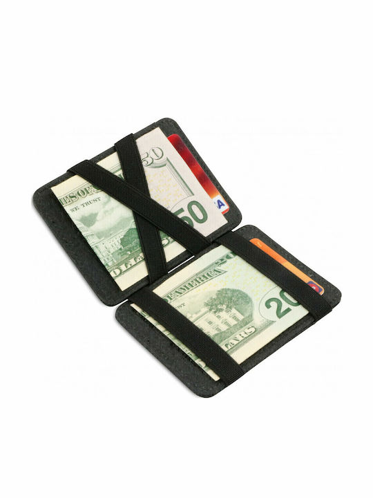 Vegan Magic Wallet Herren Geldbörse Karten mit RFID Gray