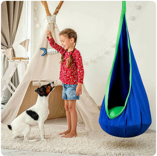 NEO Sport Hanging Fabric Nest Swing For Age 3+ Blue