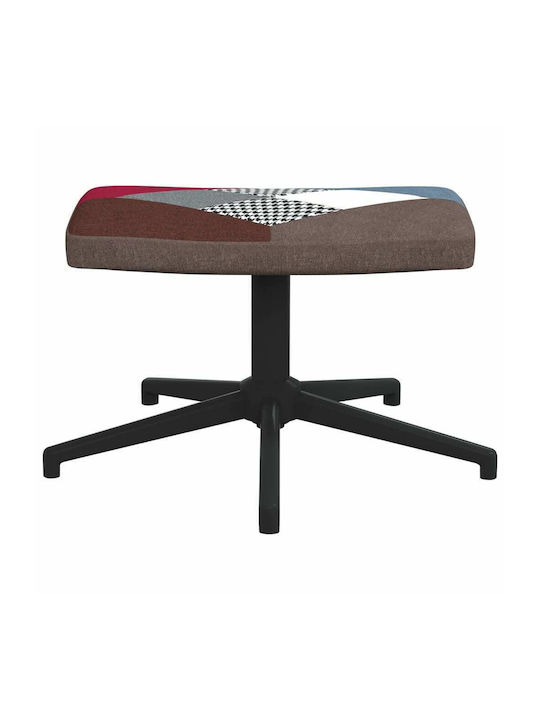 Bergère cu Puf Multicolor 62x68x98cm
