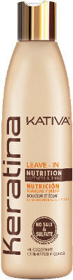 Kativa Keratina Nutrition Leave In Conditioner Reconstruction/Nourishment for Dry Hair 250ml